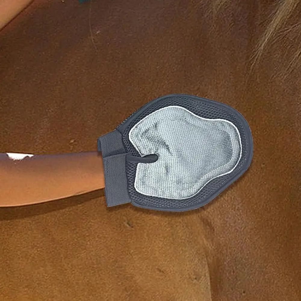 Unleash the Power of Grooming with Breathable Silicone Horse Massage Gloves